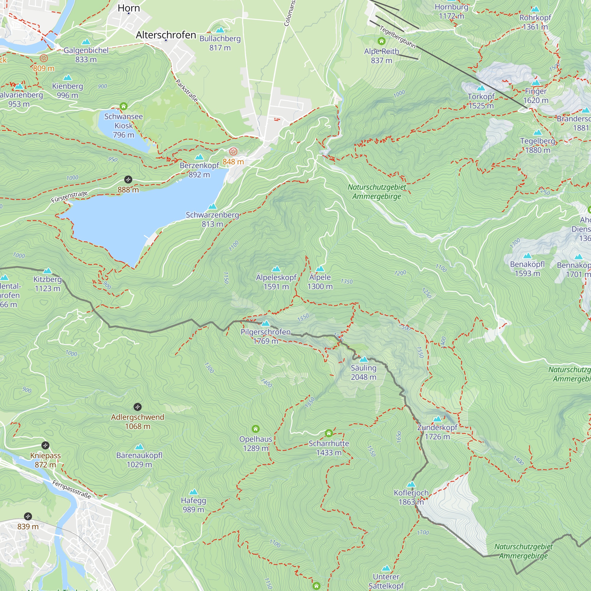 Wildsulzhütte map