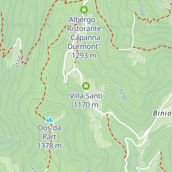 Map of Villa Santi