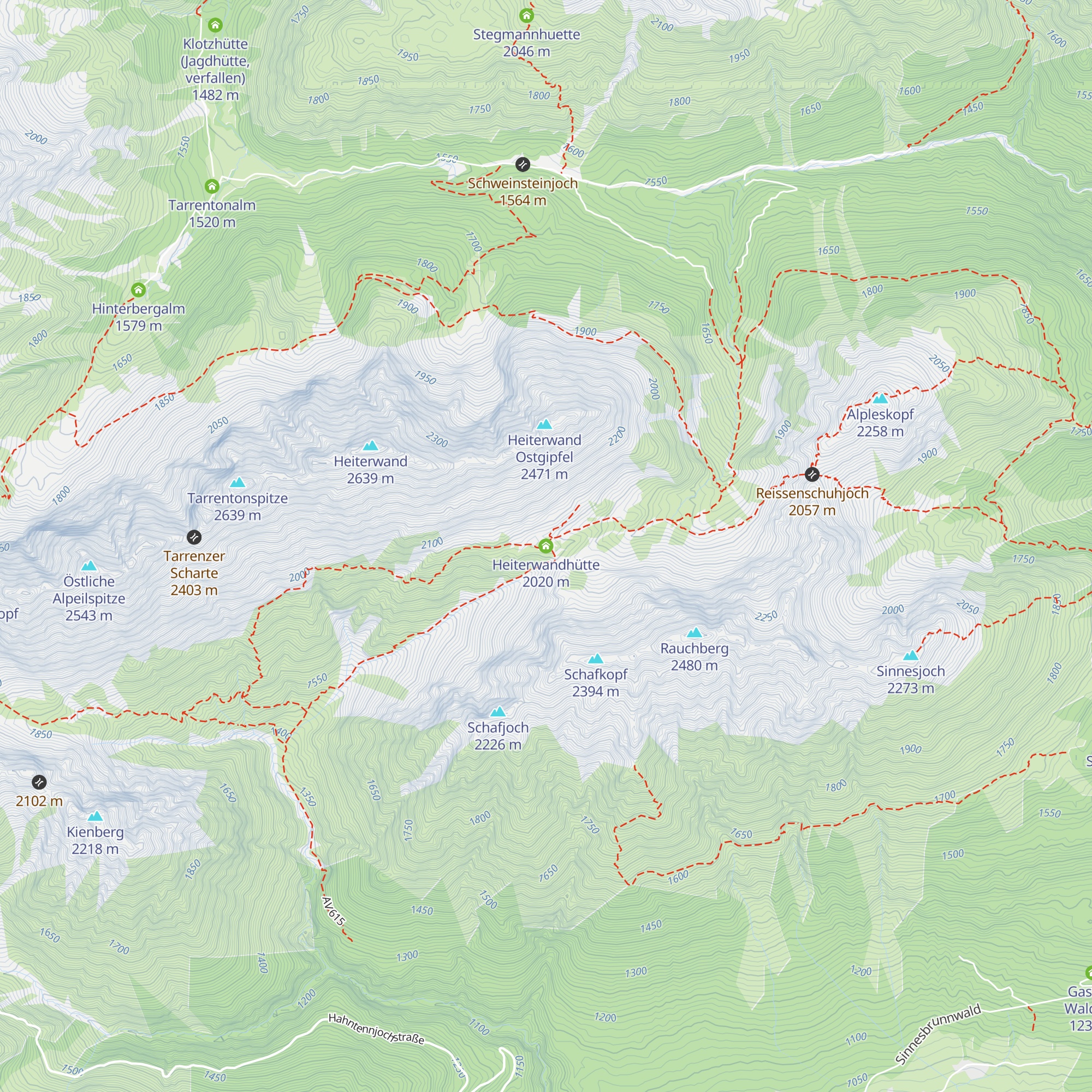 Heiterwandhütte map