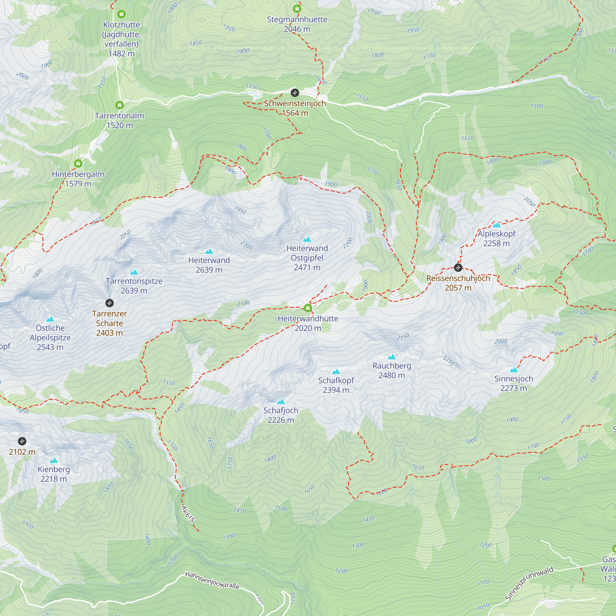 Heiterwandhütte map