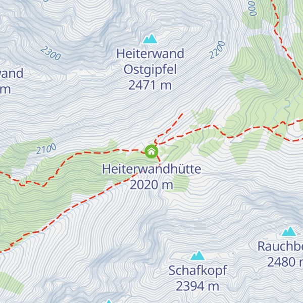 Map of Heiterwandhütte