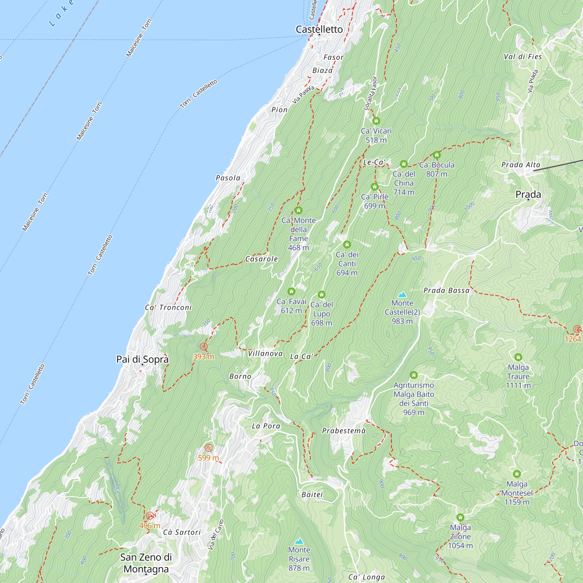 Ca' Favai map