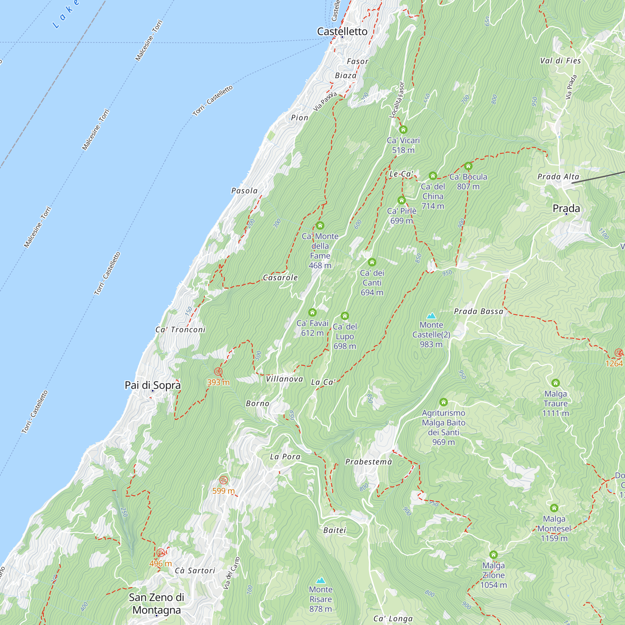 Ca' Favai map