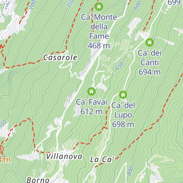 Map of Ca' Favai