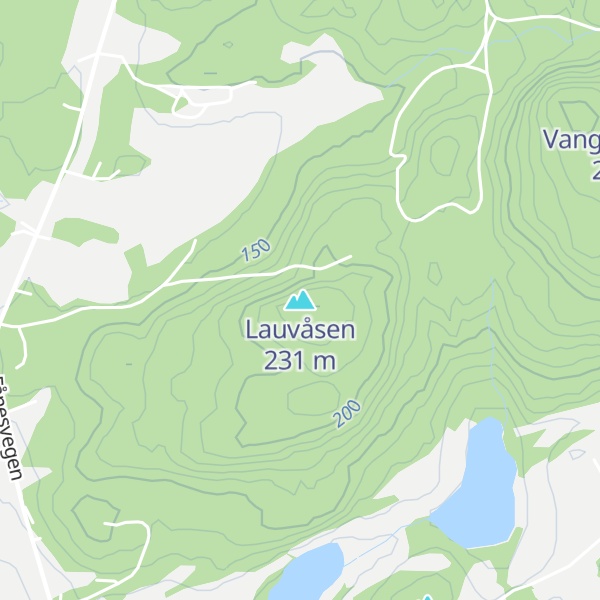 Map of Lauvåsen