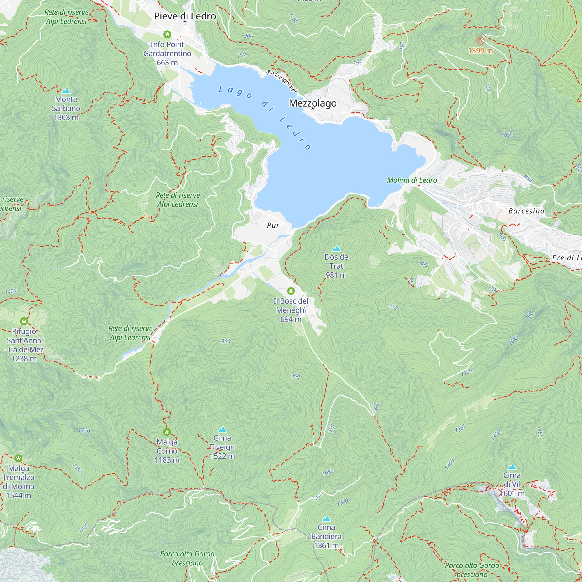 Il Bosc del Meneghì map