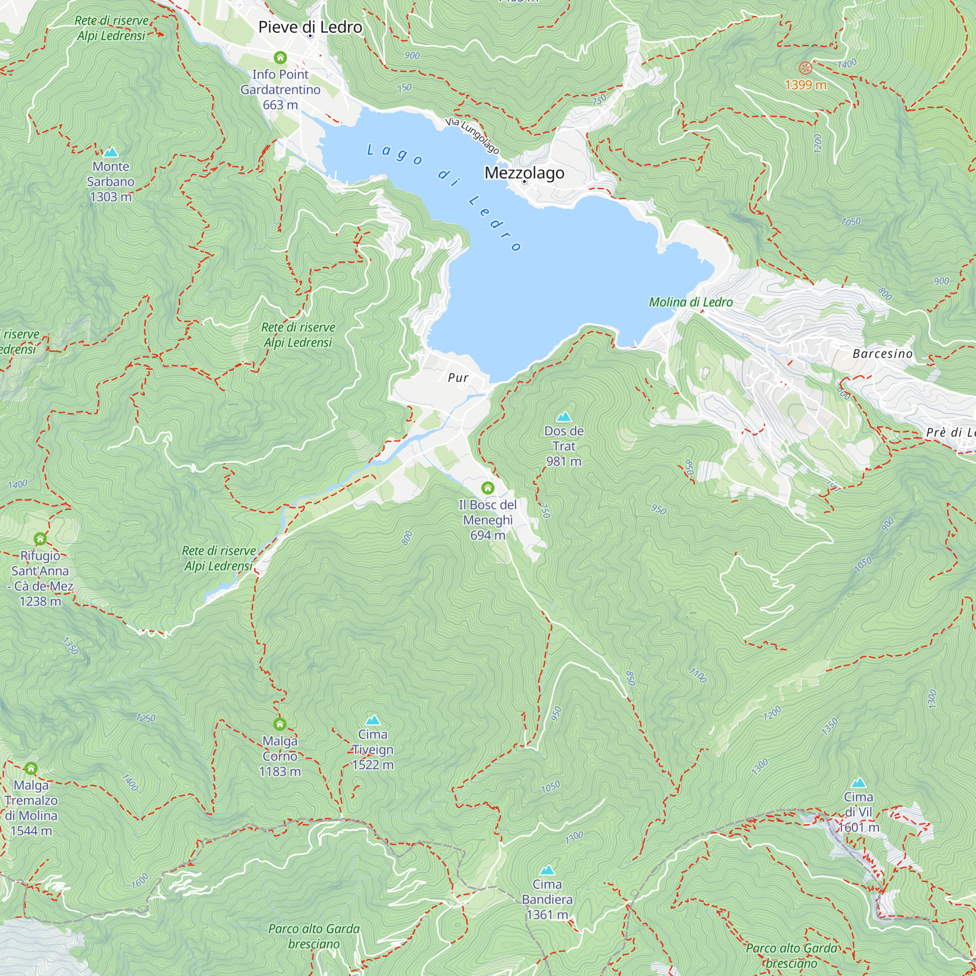 Il Bosc del Meneghì map