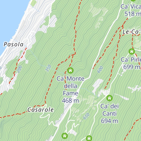 Map of Ca' Monte della Fame