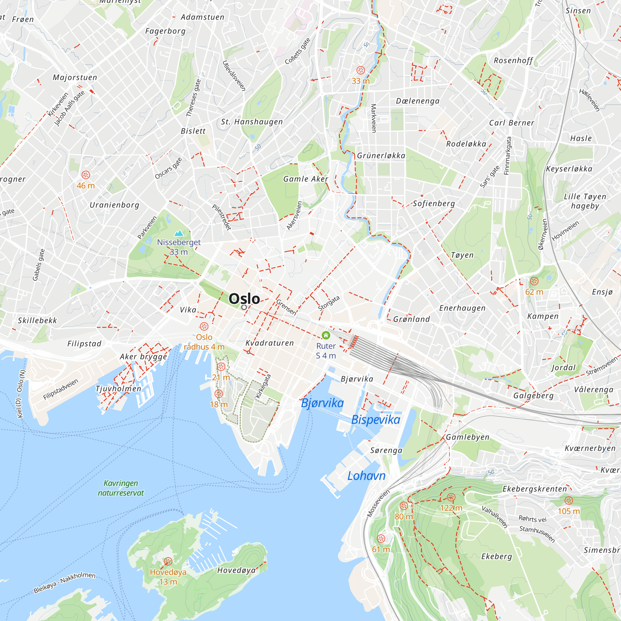 Den Norske Turistforening map