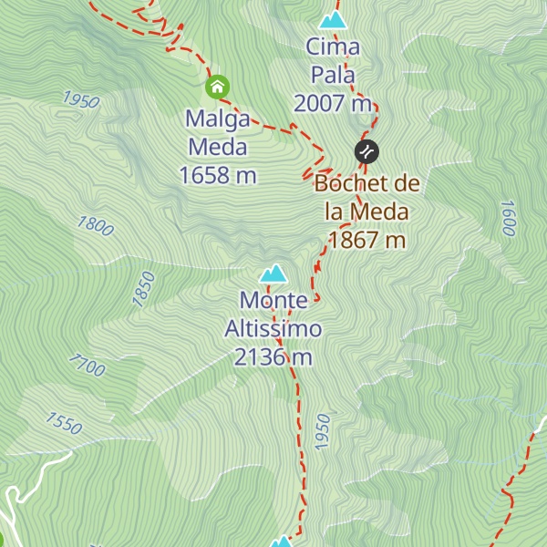 Map of Monte Altissimo