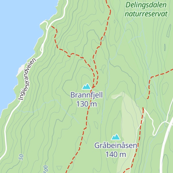 Map of Brannfjell