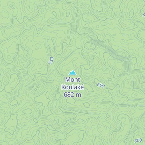 Map of Mont Koulaké