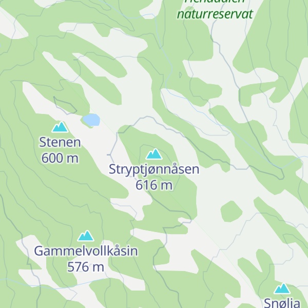 Map of Stryptjønnåsen