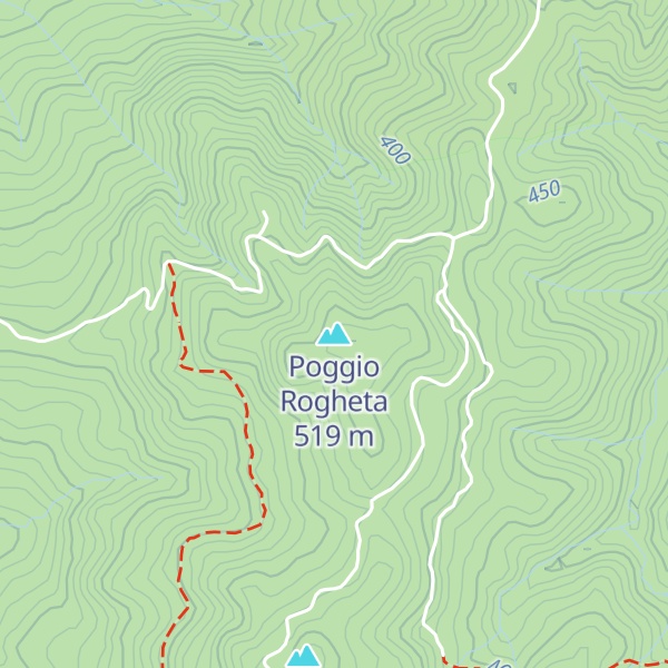 Map of Poggio Rogheta