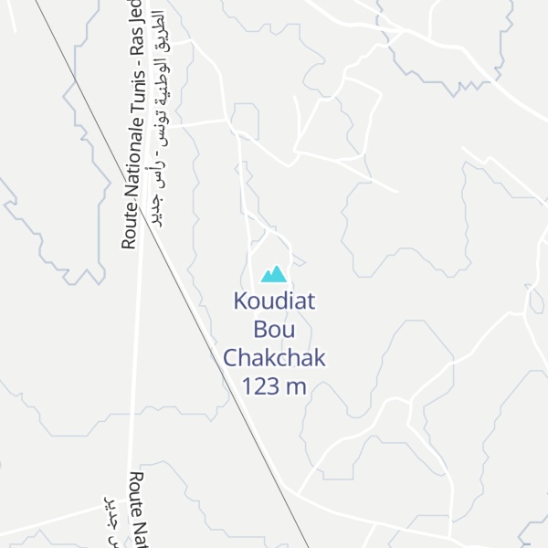 Map of Koudiat Bou Chakchak