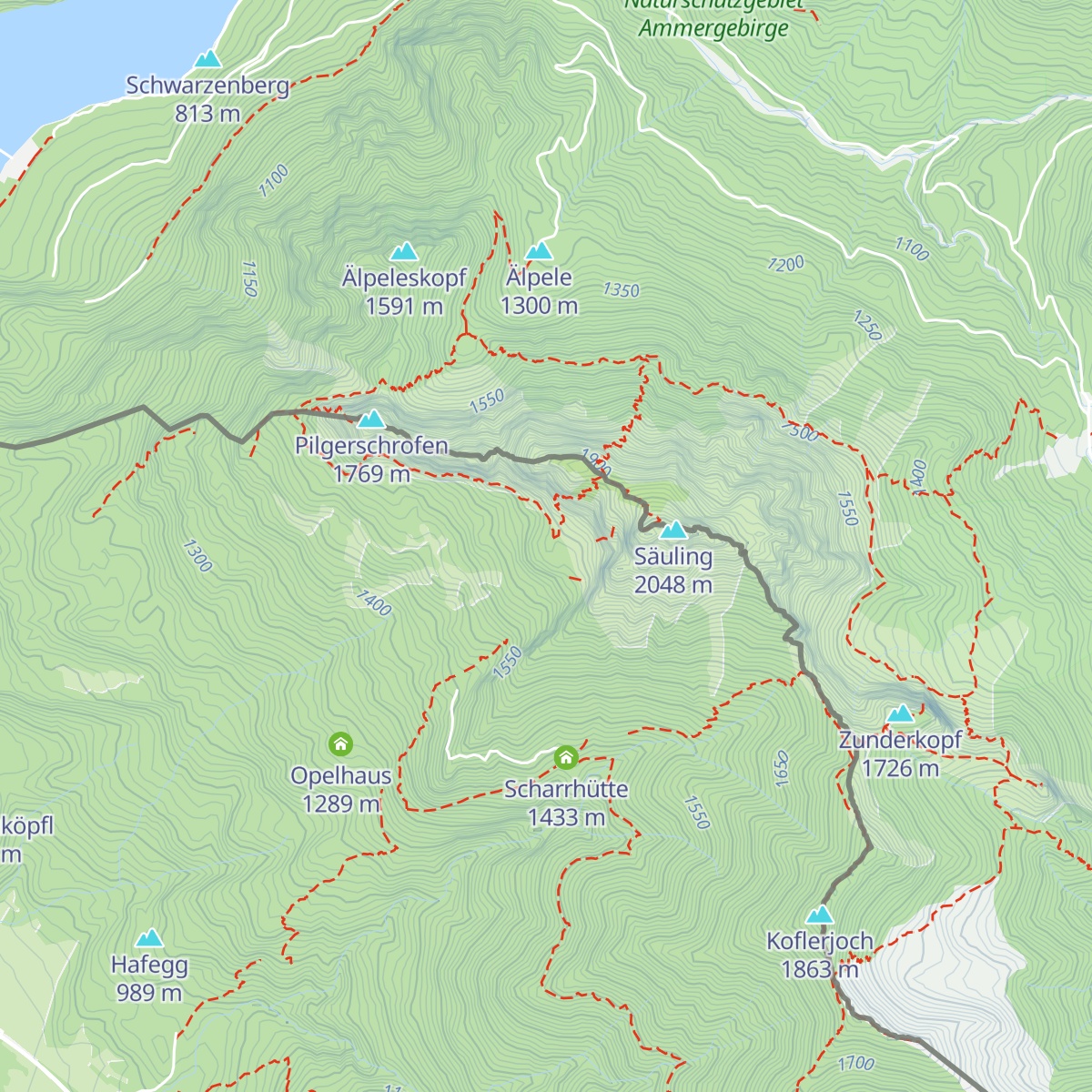 Naturfreundehaus Säulinghaus map