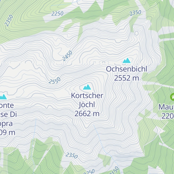 Map of Kortscher Jöchl