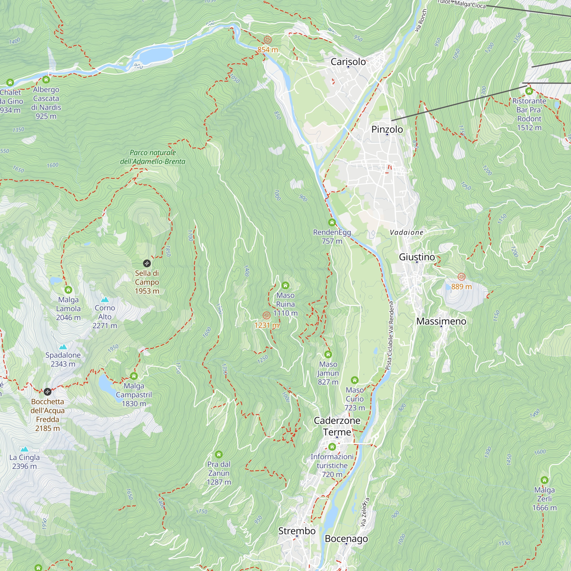 Maso Ruina map