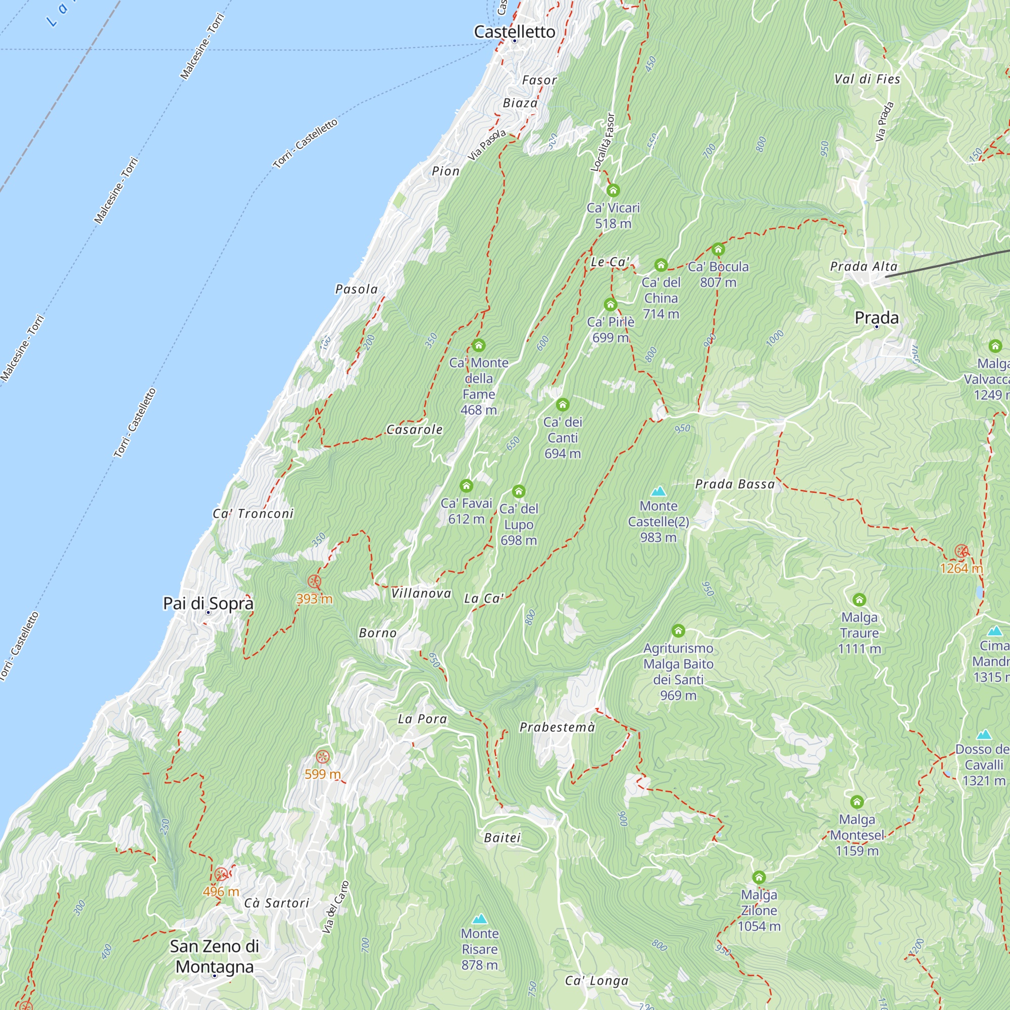 Ca' del Loof map