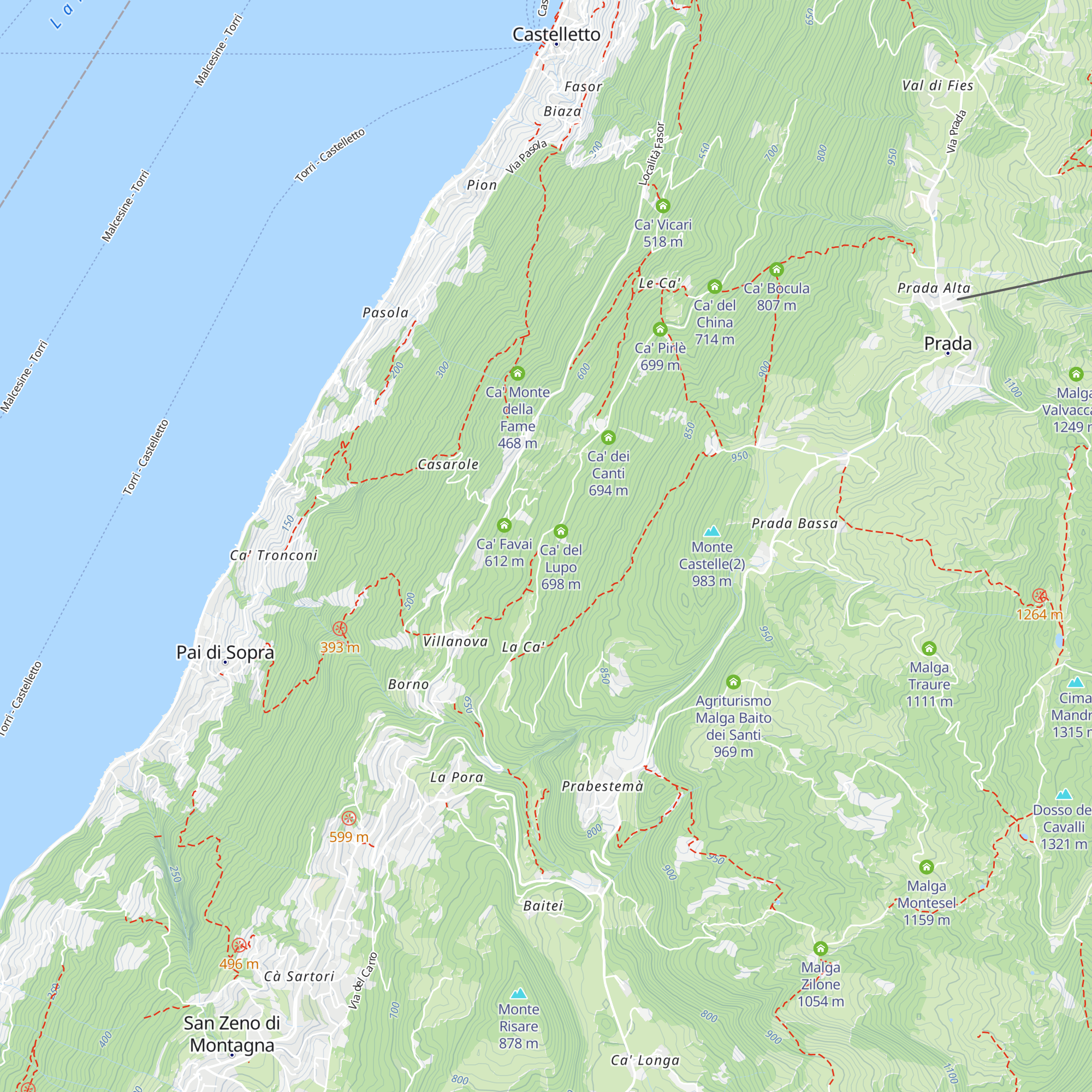 Ca' del Loof map