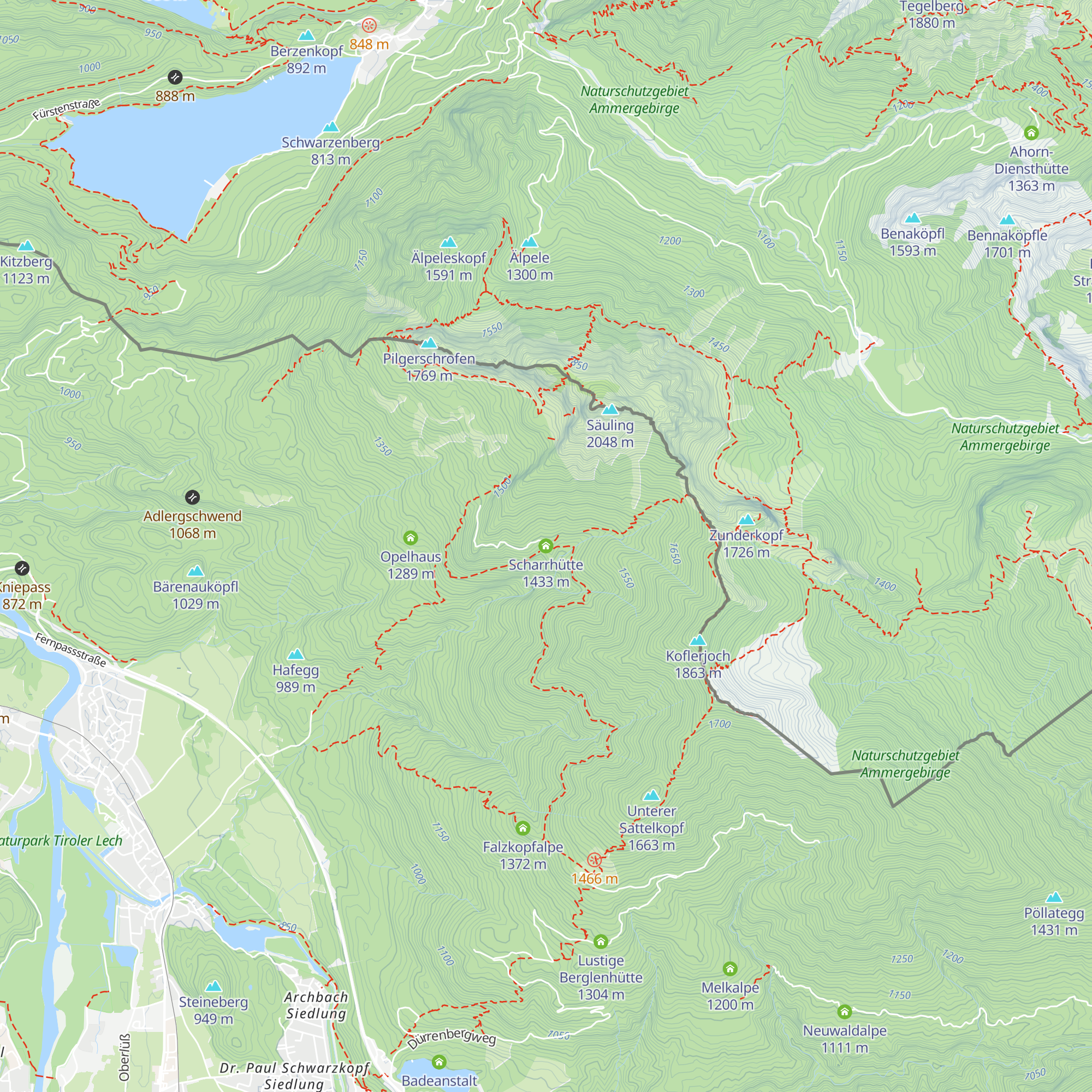 Scharrhütte map