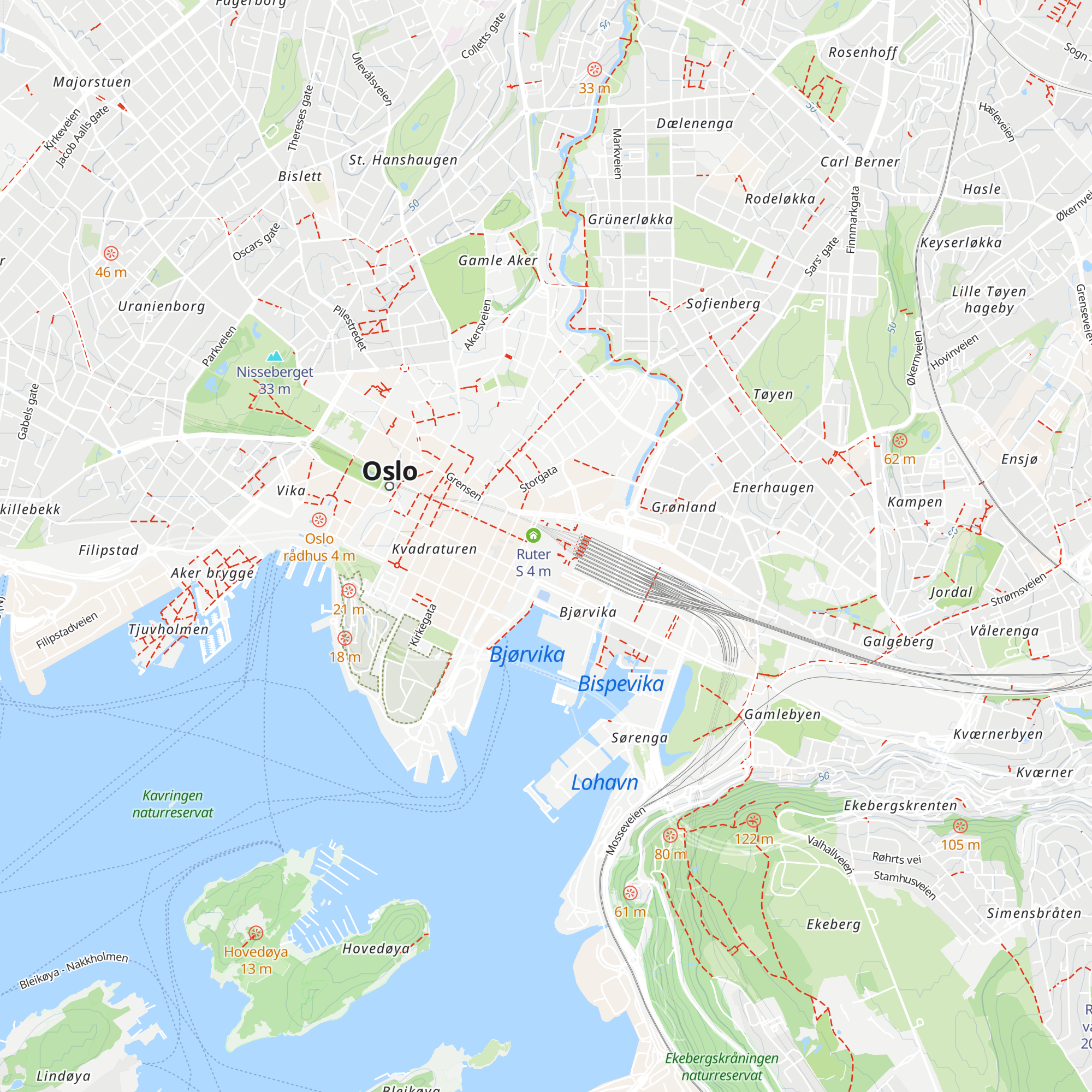 Oslo Visitor Centre map