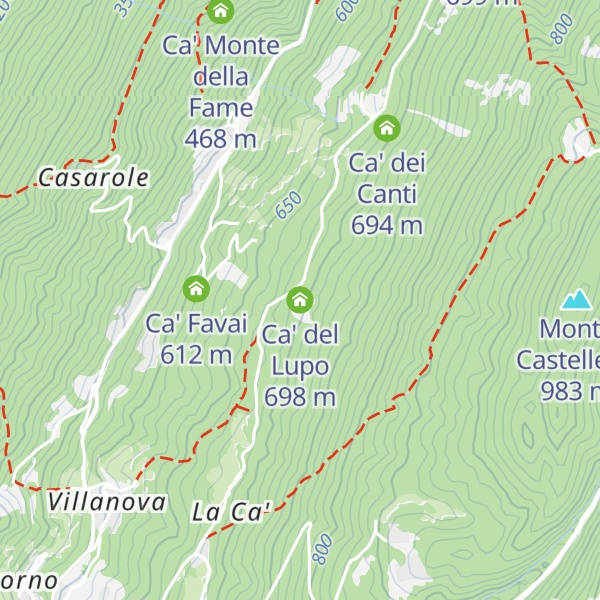 Map of Ca' del Lupo