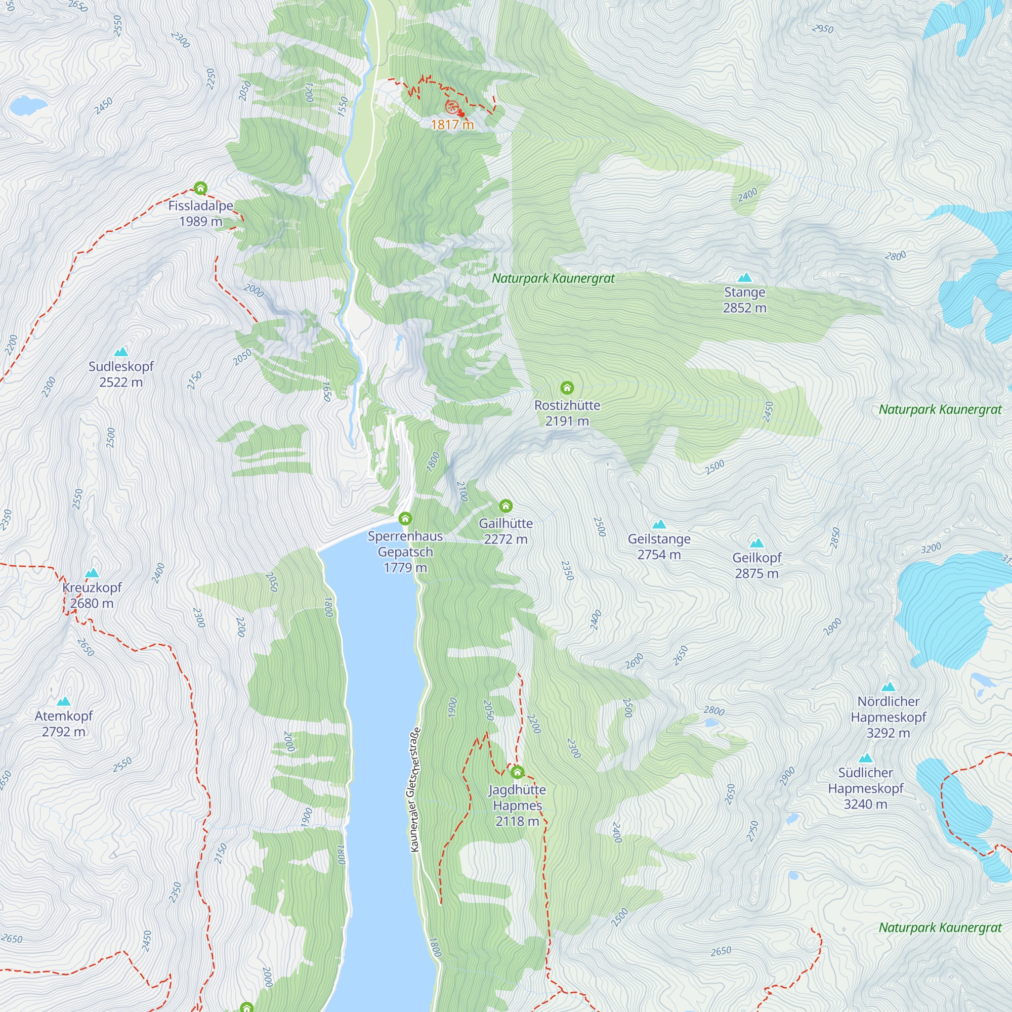 Gailhütte map