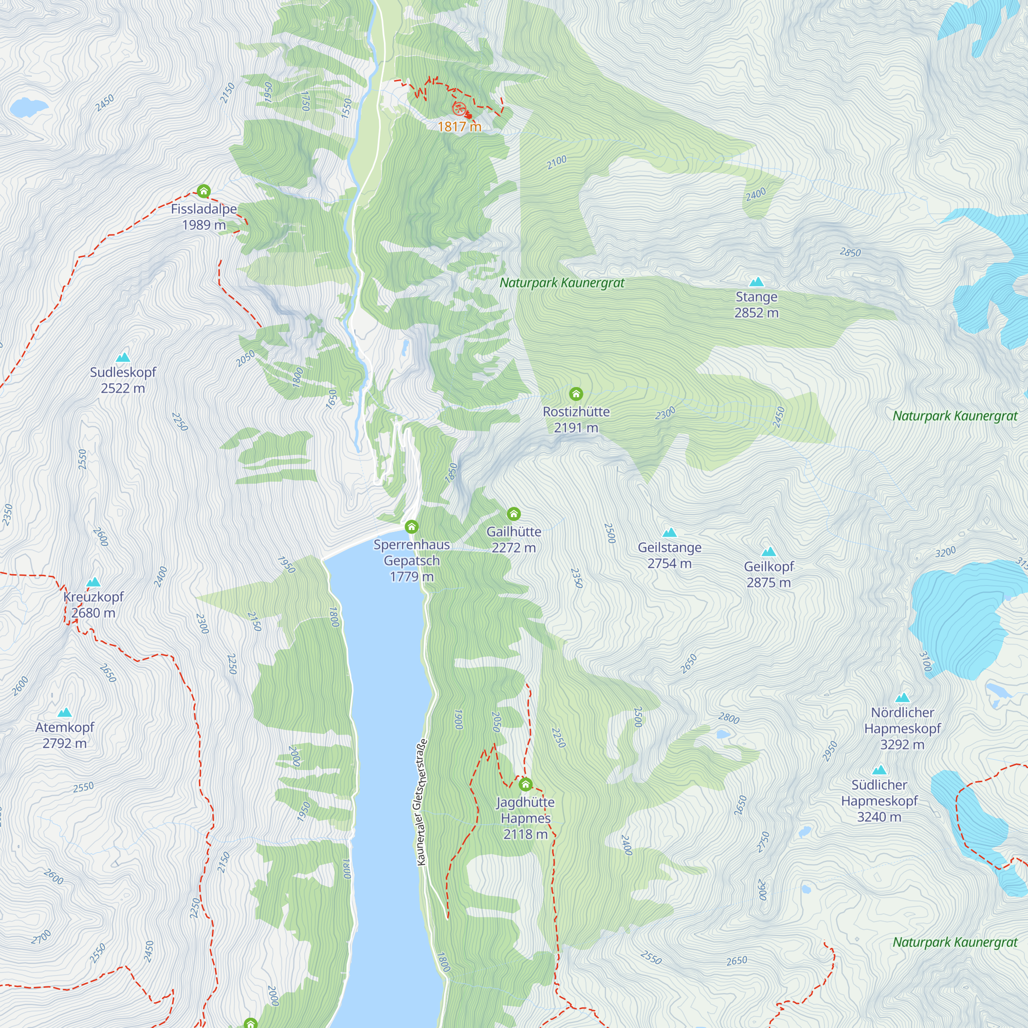Gailhütte map