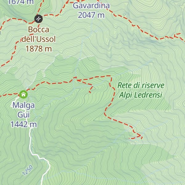Map of Bivacco malga Cap dei Gui