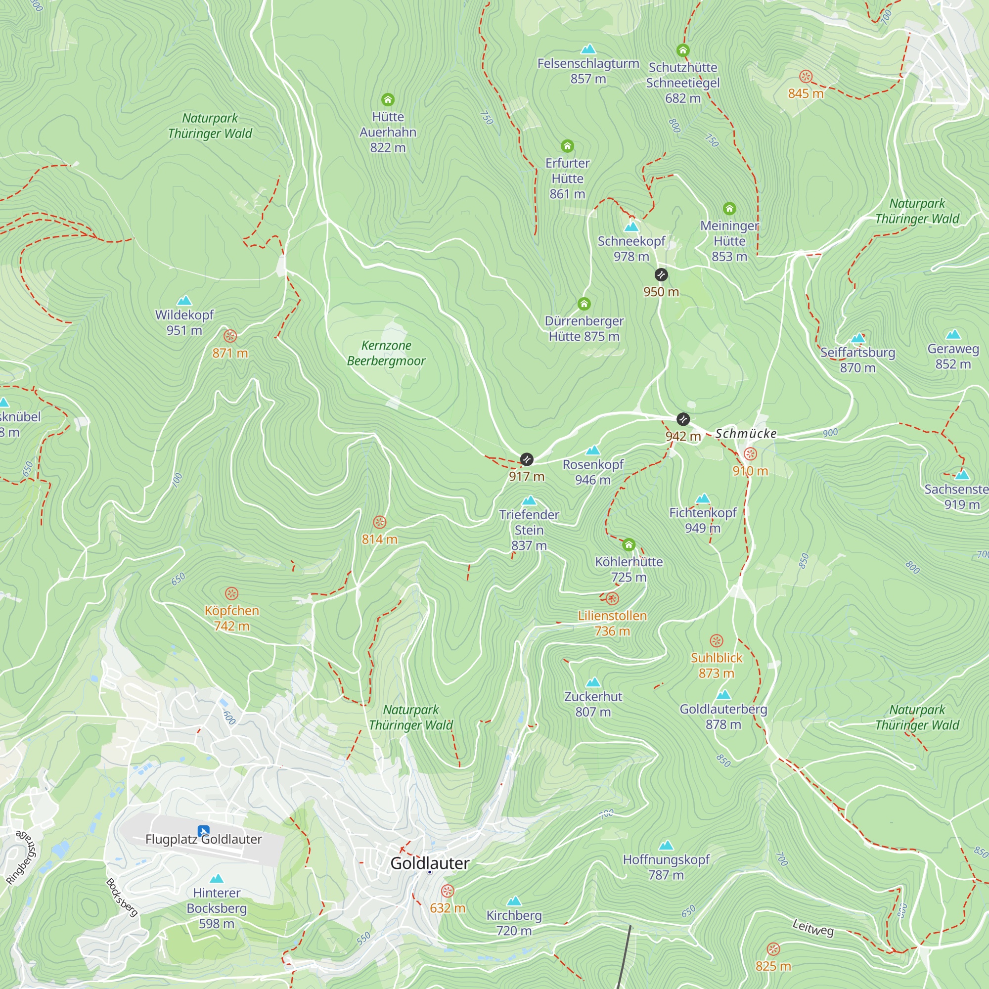 Schutzhütte am Adler map