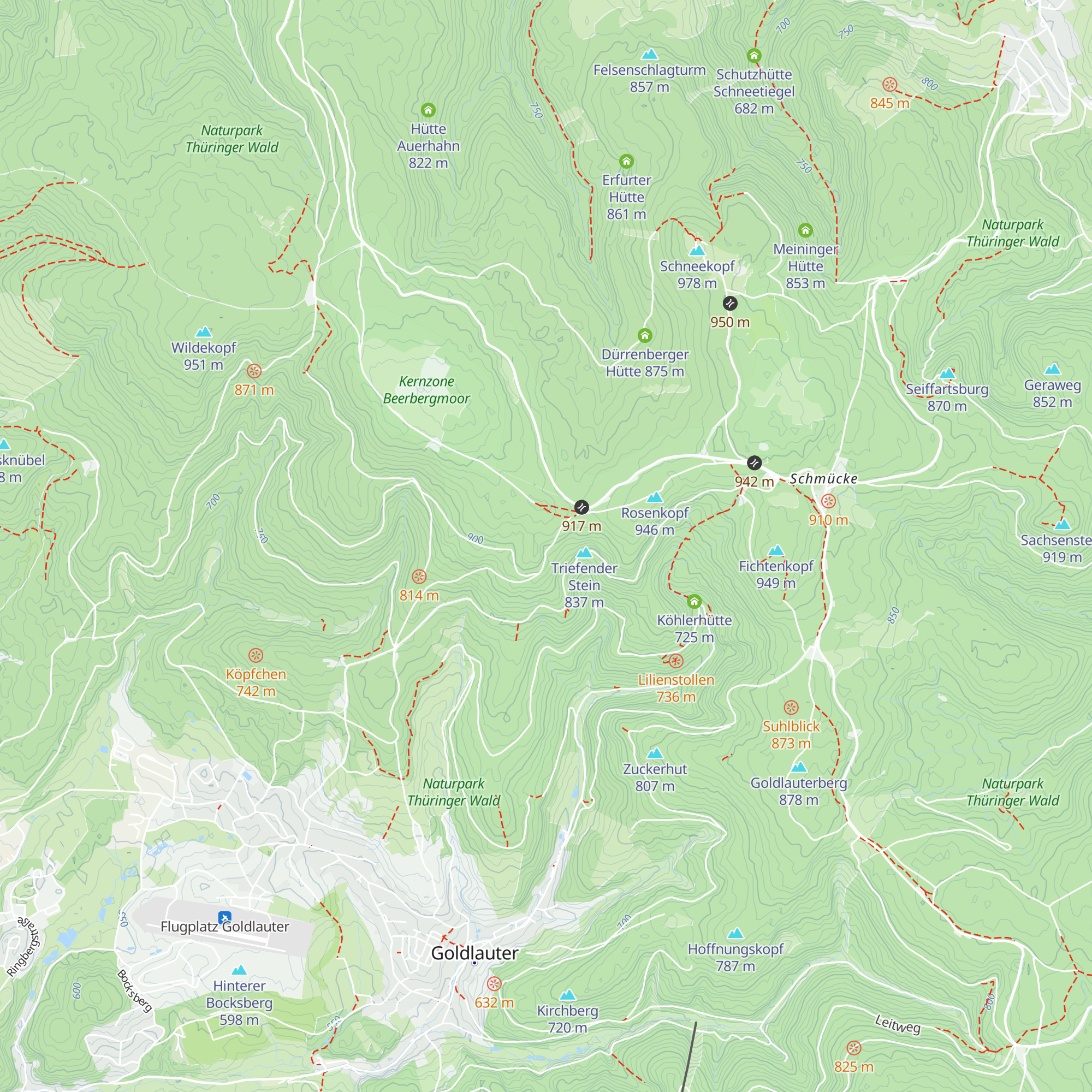 Schutzhütte am Adler map