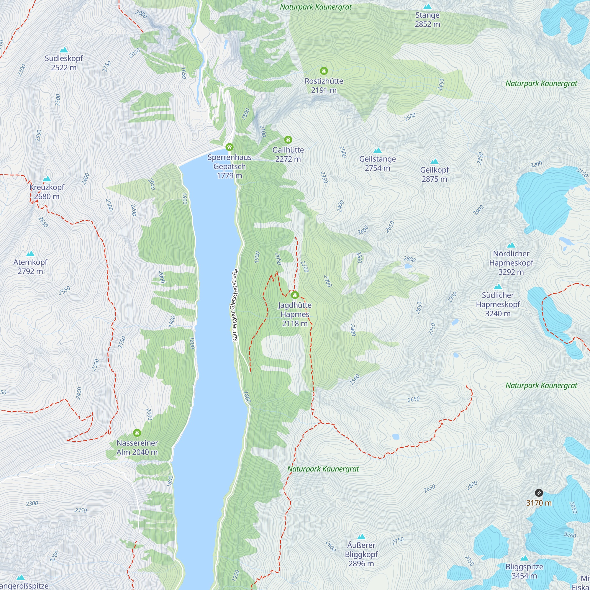 Jagdhütte Hapmes map