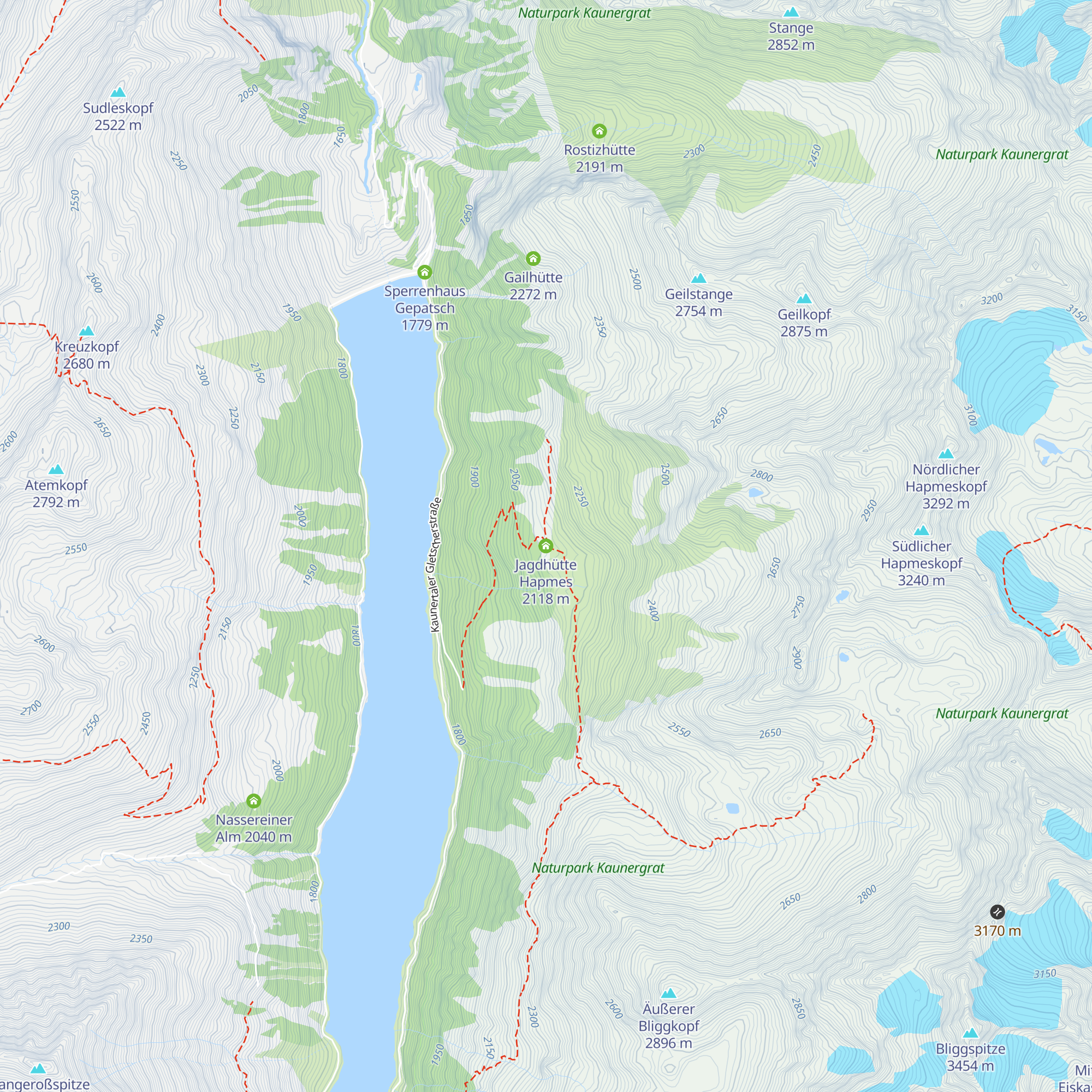 Jagdhütte Hapmes map