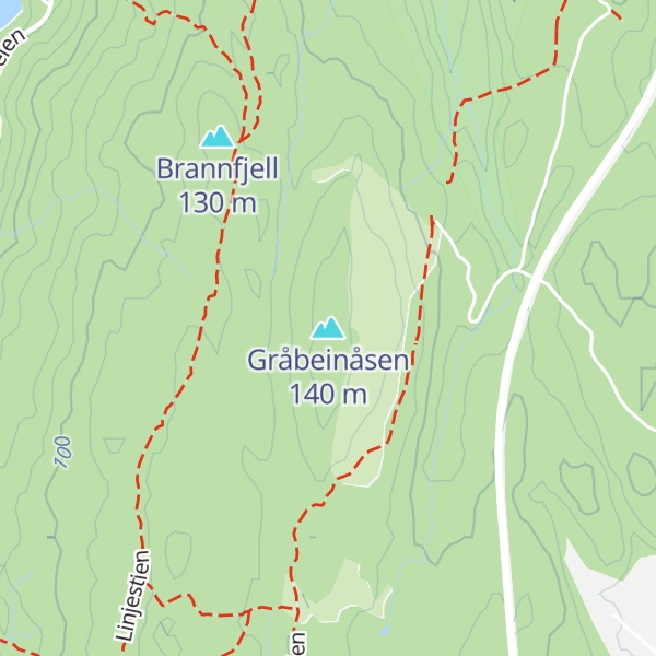 Map of Gråbeinåsen