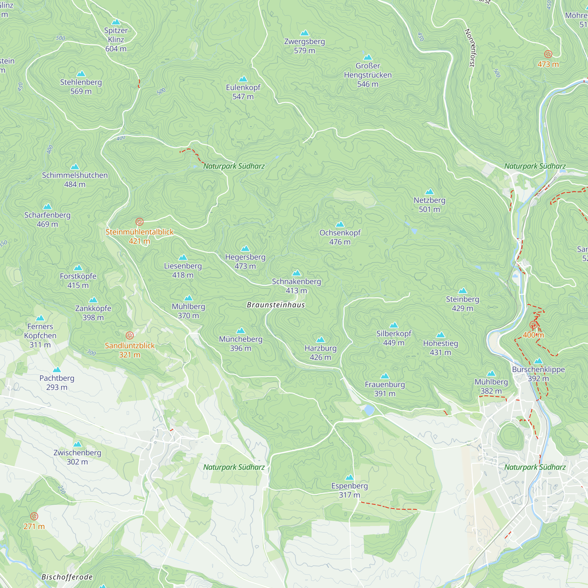 Jagdhütte Braunsteinhaus map