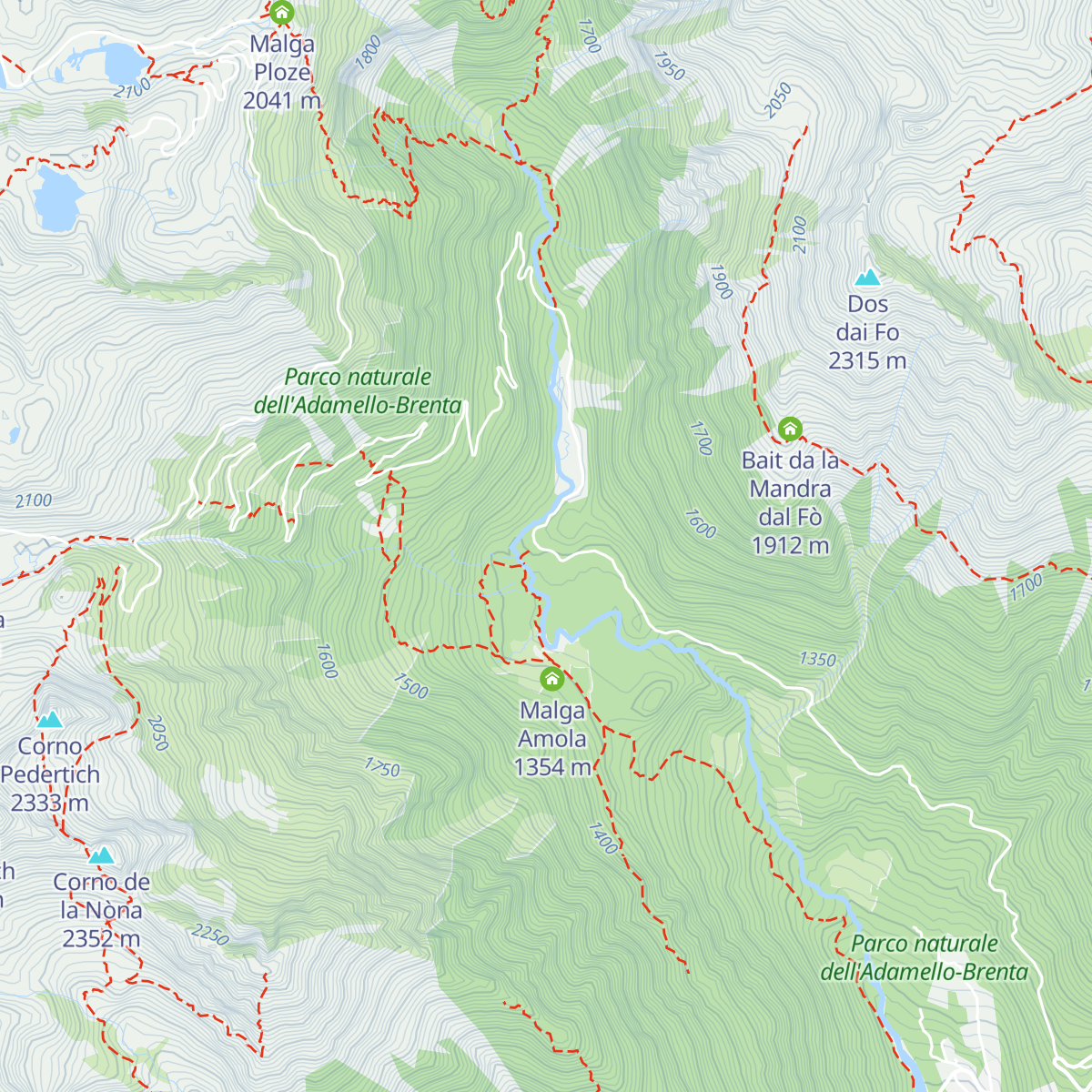 Rifugio Nambrone map