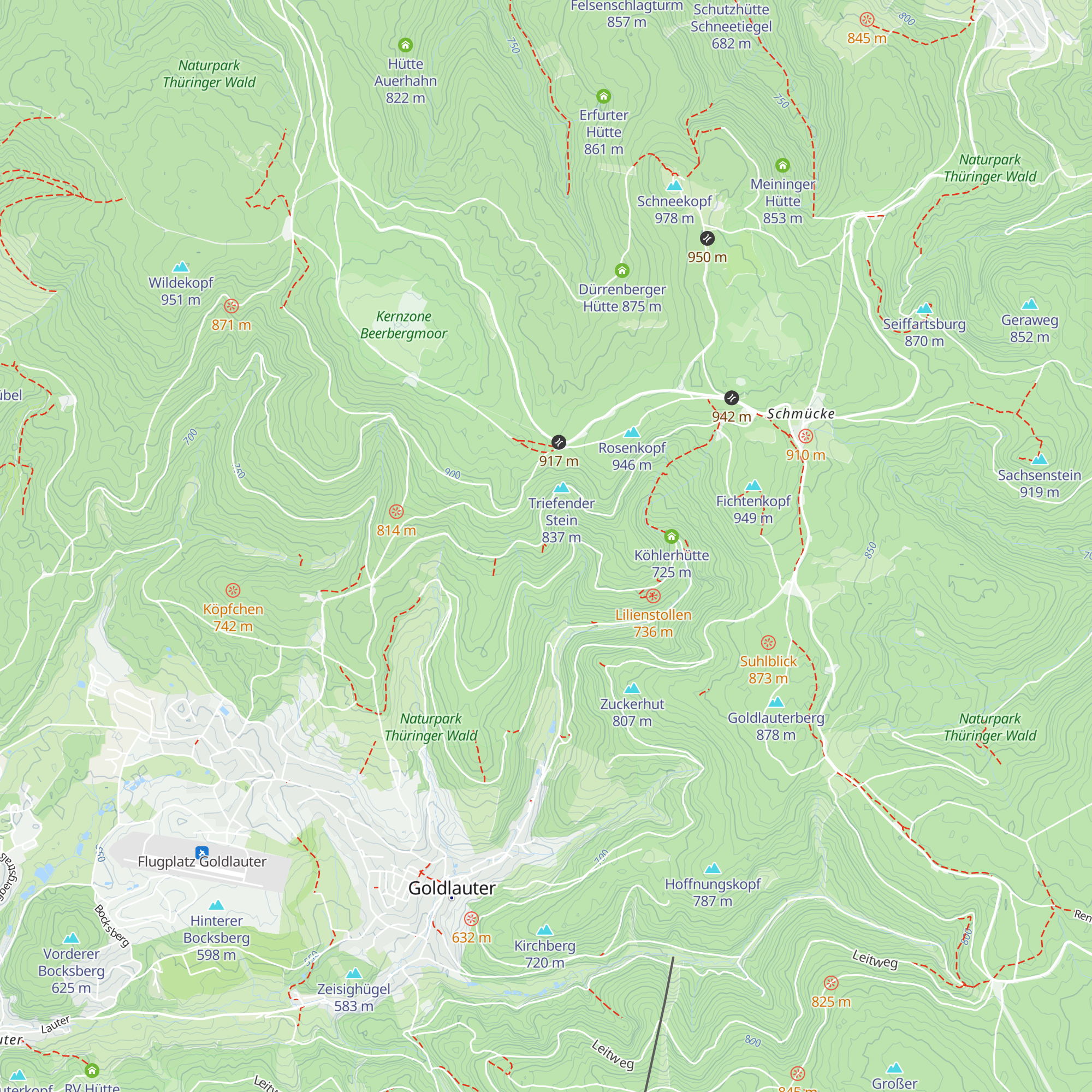 Hütte am Rosenkopf map