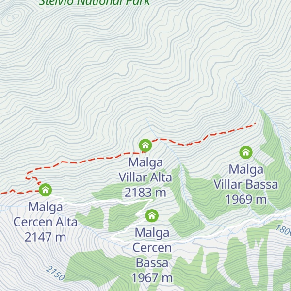 Map of Malga Villar Alta