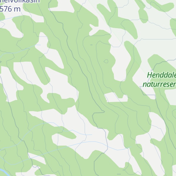 Map of Kjølvoll-lia