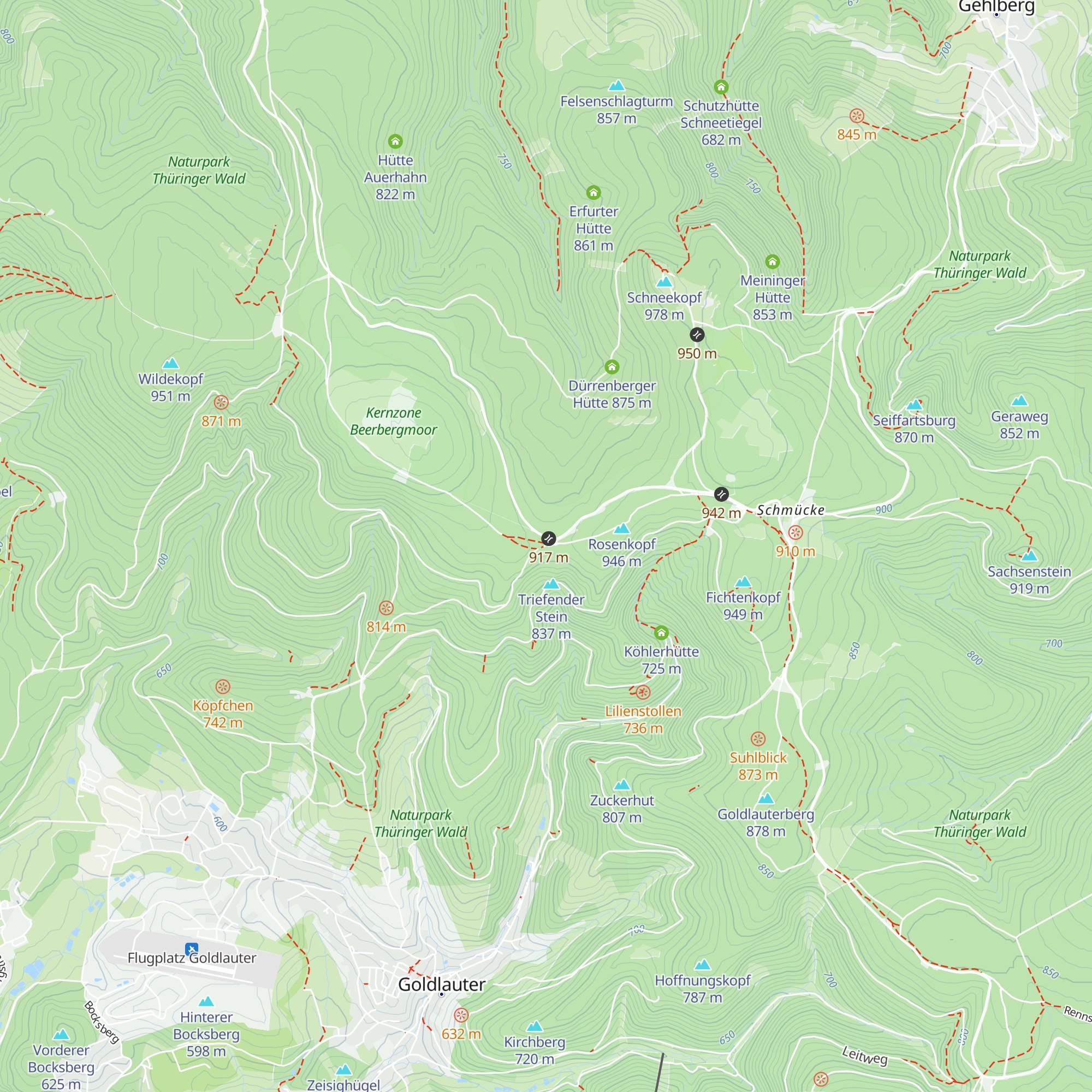 Schutzhütte Adler map