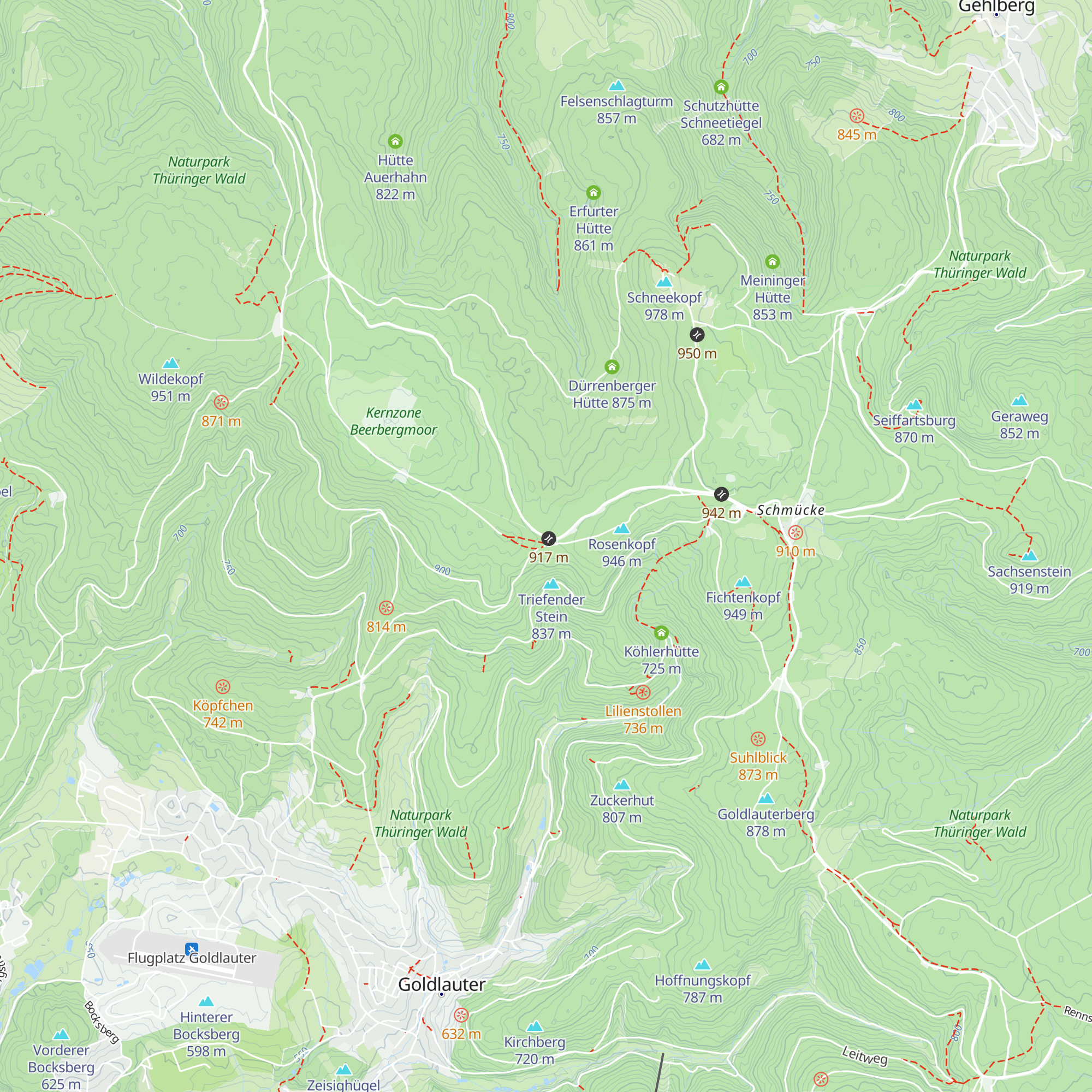 Schutzhütte Adler map