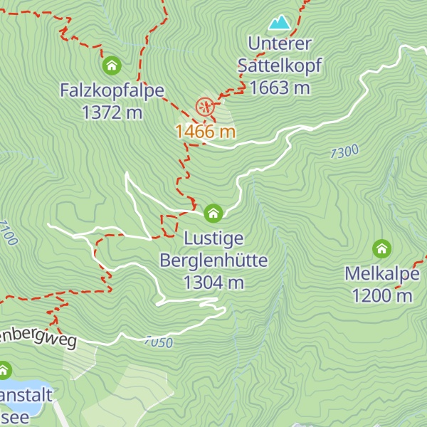 Map of Lustige Berglenhütte