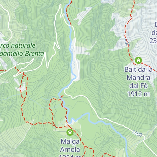 Map of Malga Nambrone