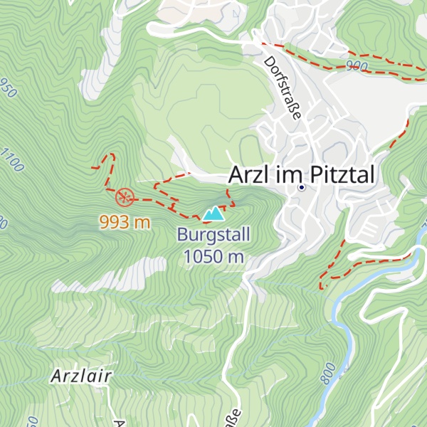 Map of Burgstall