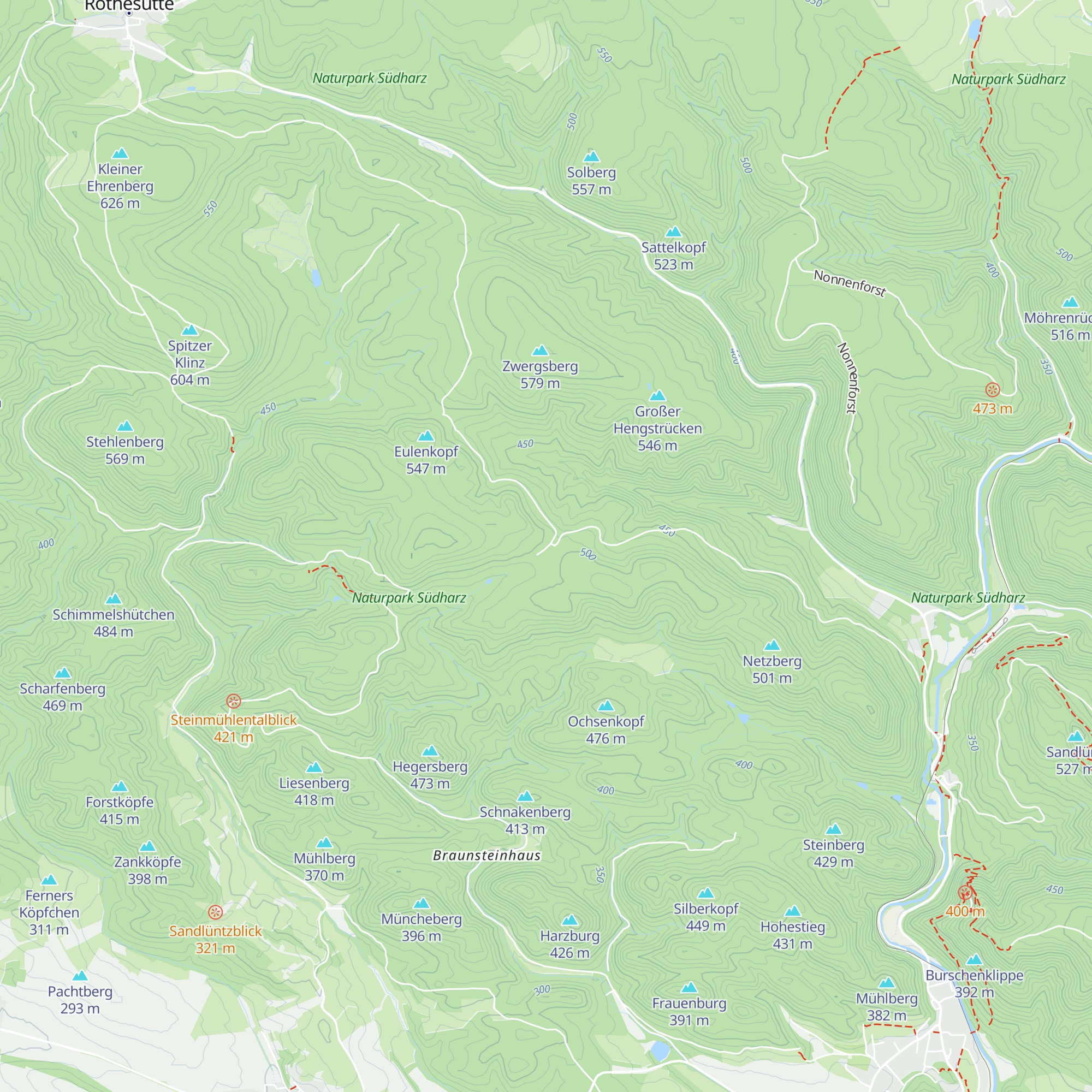 Hoffmanns Hütte map