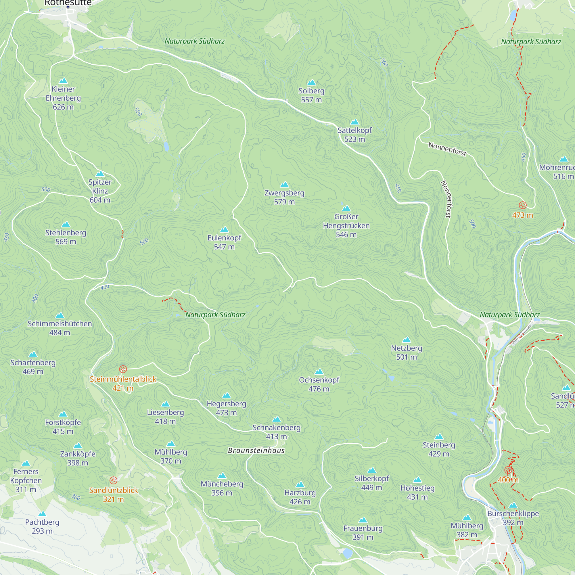 Hoffmanns Hütte map