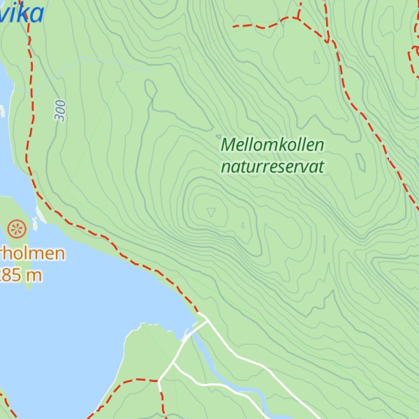 Map of Øyungskollen