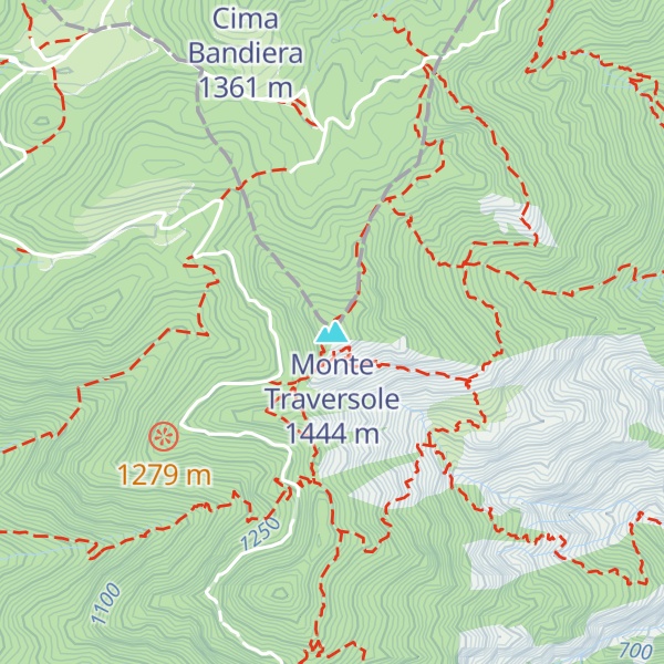 Map of Monte Traversole