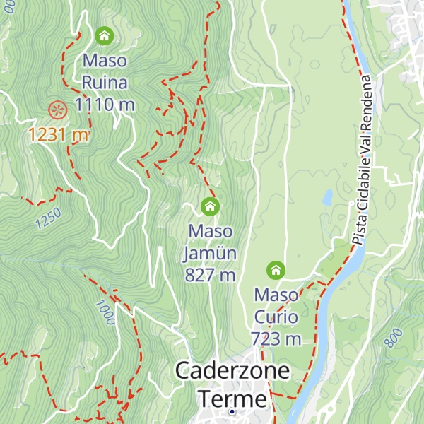 Map of Al baitot dali cavri